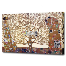 Wholesale Oil painting wall art canvas prints gustav klimt tree of life for home decor